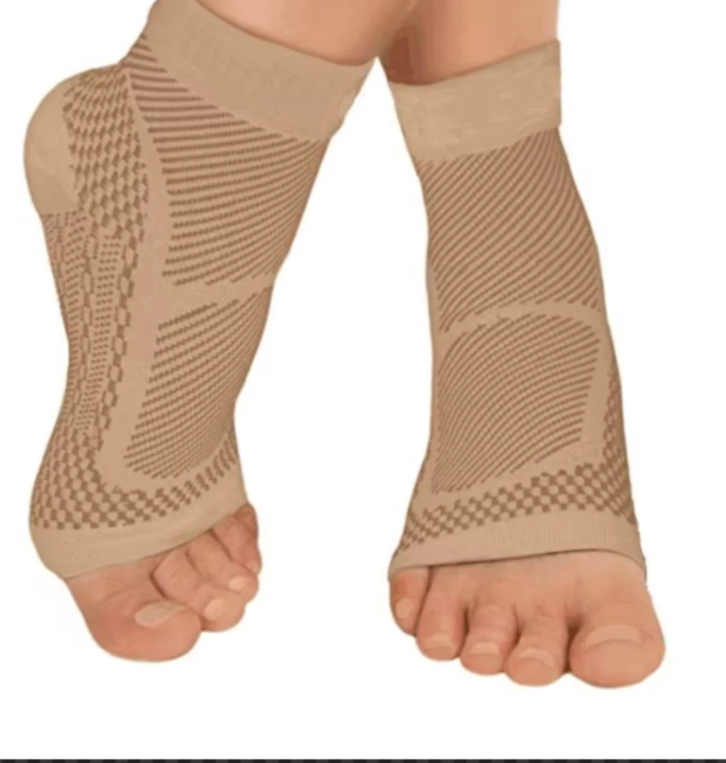 Close-up of the FlowSocks knit and fit